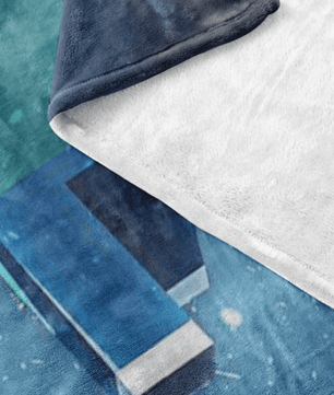Minecraft Fleece Blanket Infinity Blue Blanket - Lusy Store