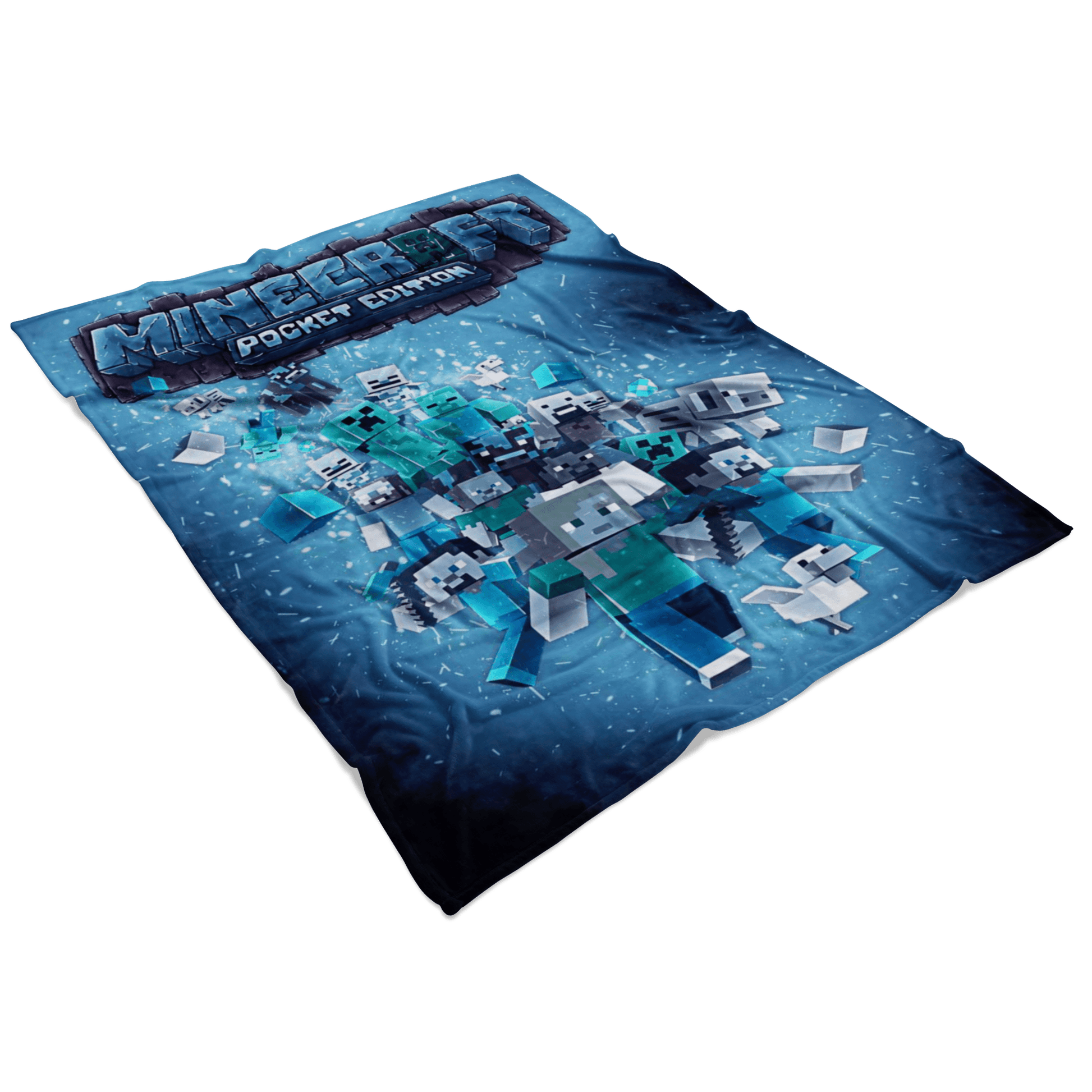 Minecraft Fleece Blanket Infinity Blue Blanket - Lusy Store