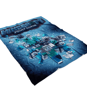 Minecraft Fleece Blanket Infinity Blue Blanket - Lusy Store