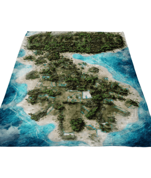 Minecraft Fleece Blanket Island Blue Blanket - Lusy Store