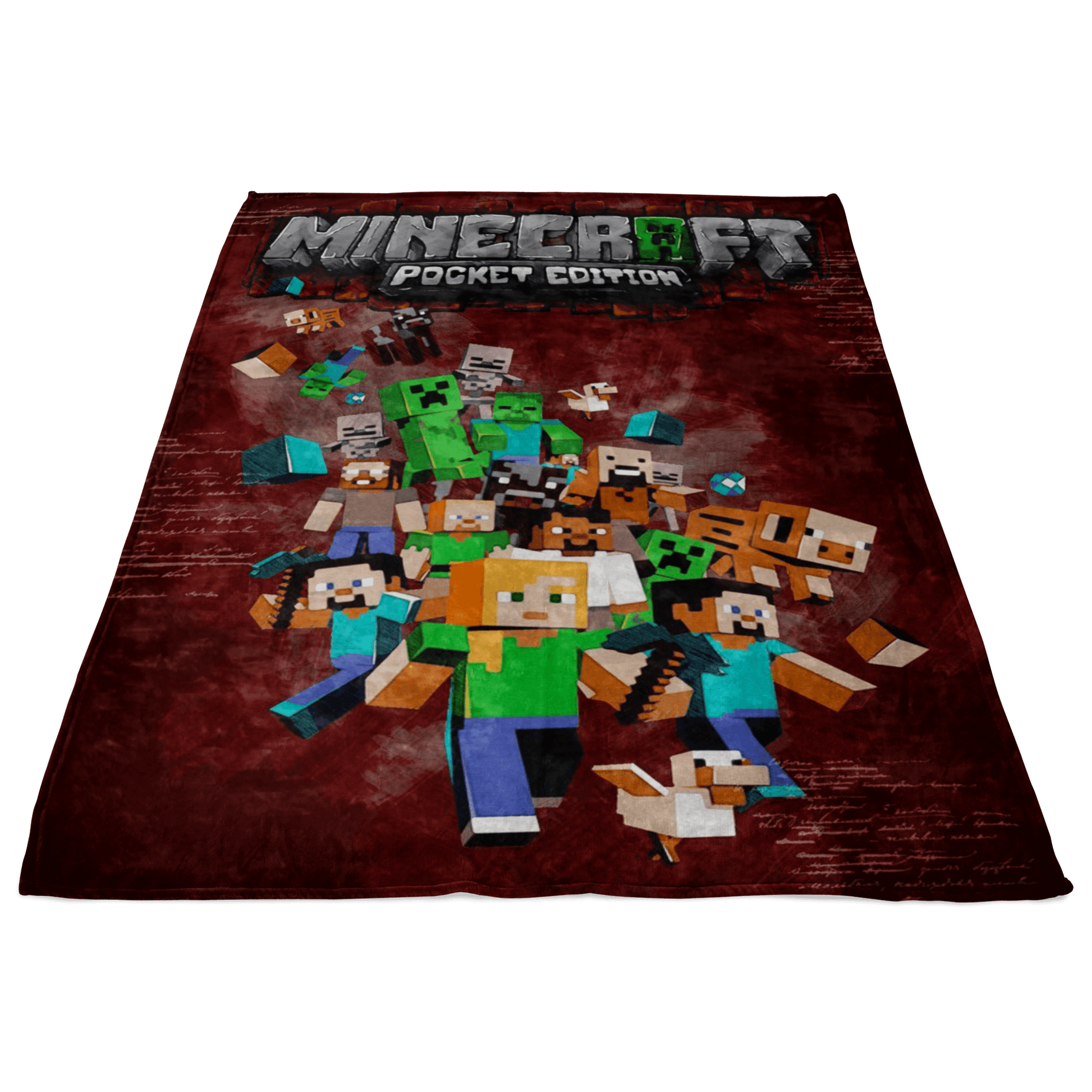 Minecraft Fleece Blanket Leonardo Brown Blanket - Lusy Store