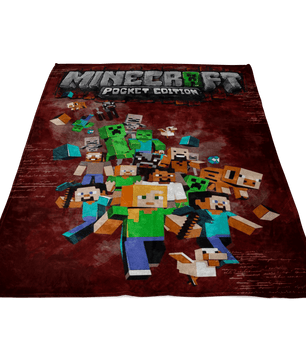 Minecraft Fleece Blanket Leonardo Brown Blanket - Lusy Store