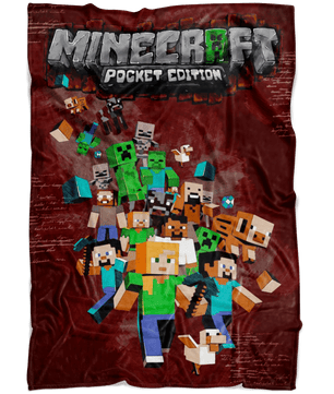 Minecraft Fleece Blanket Leonardo Brown Blanket - Lusy Store