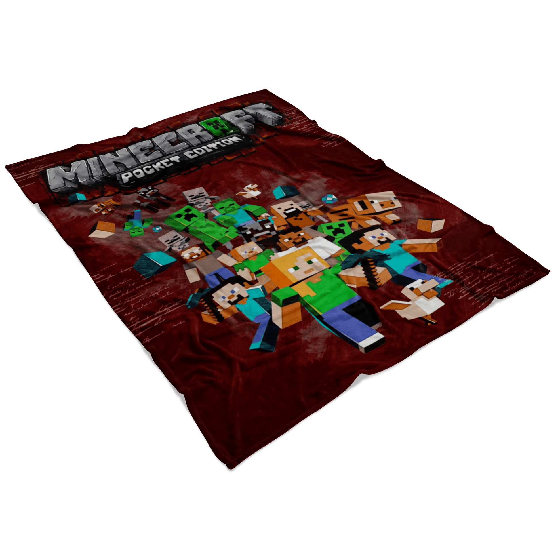 Minecraft Fleece Blanket Leonardo Brown Blanket - Lusy Store