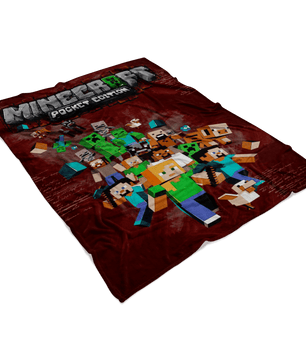 Minecraft Fleece Blanket Leonardo Brown Blanket - Lusy Store