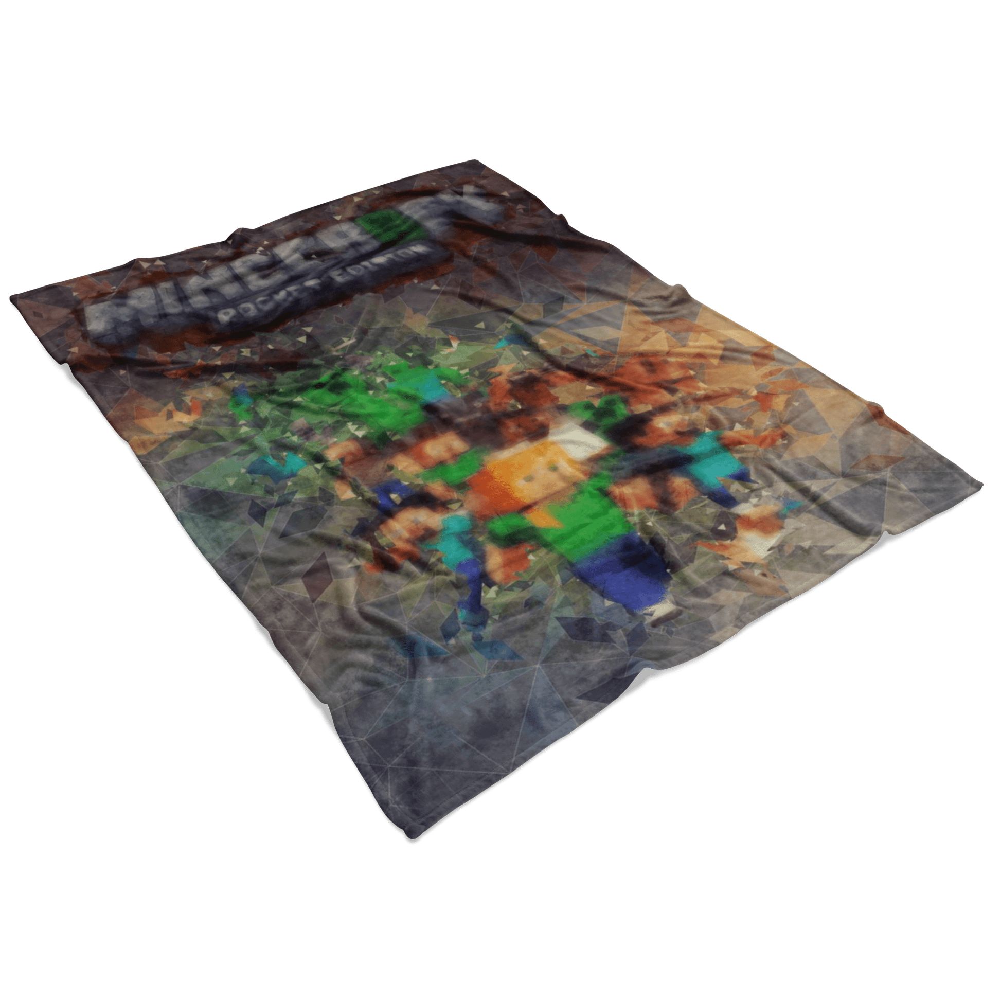 Minecraft Fleece Blanket Low Poly Art Blanket - Lusy Store