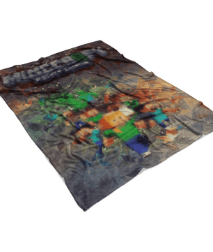 Minecraft Fleece Blanket Low Poly Art Blanket - Lusy Store