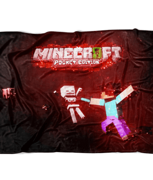 Minecraft Fleece Blanket Magic Night Black Blanket - Lusy Store
