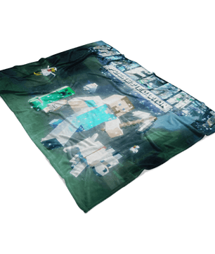 Minecraft Fleece Blanket Magic Night Colorful Blanket - Lusy Store