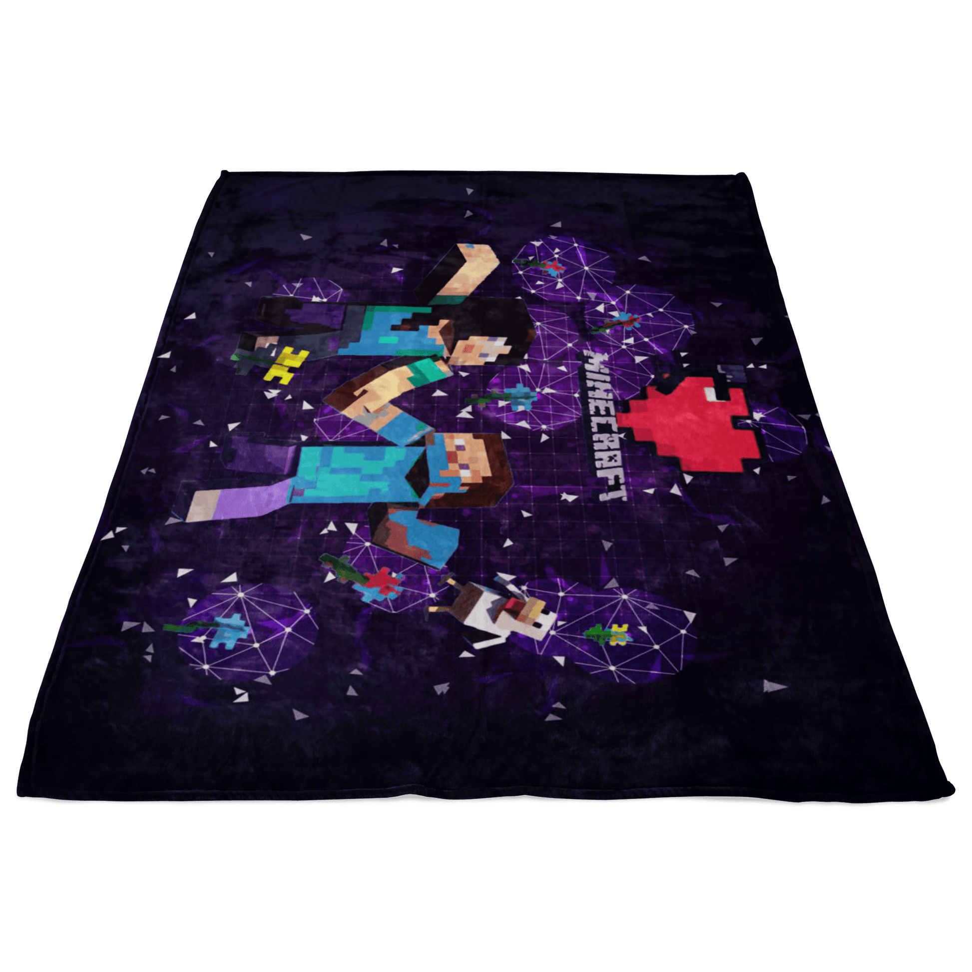 Minecraft Fleece Blanket Minecraft Love Black Blanket LS0703 - Lusy Store