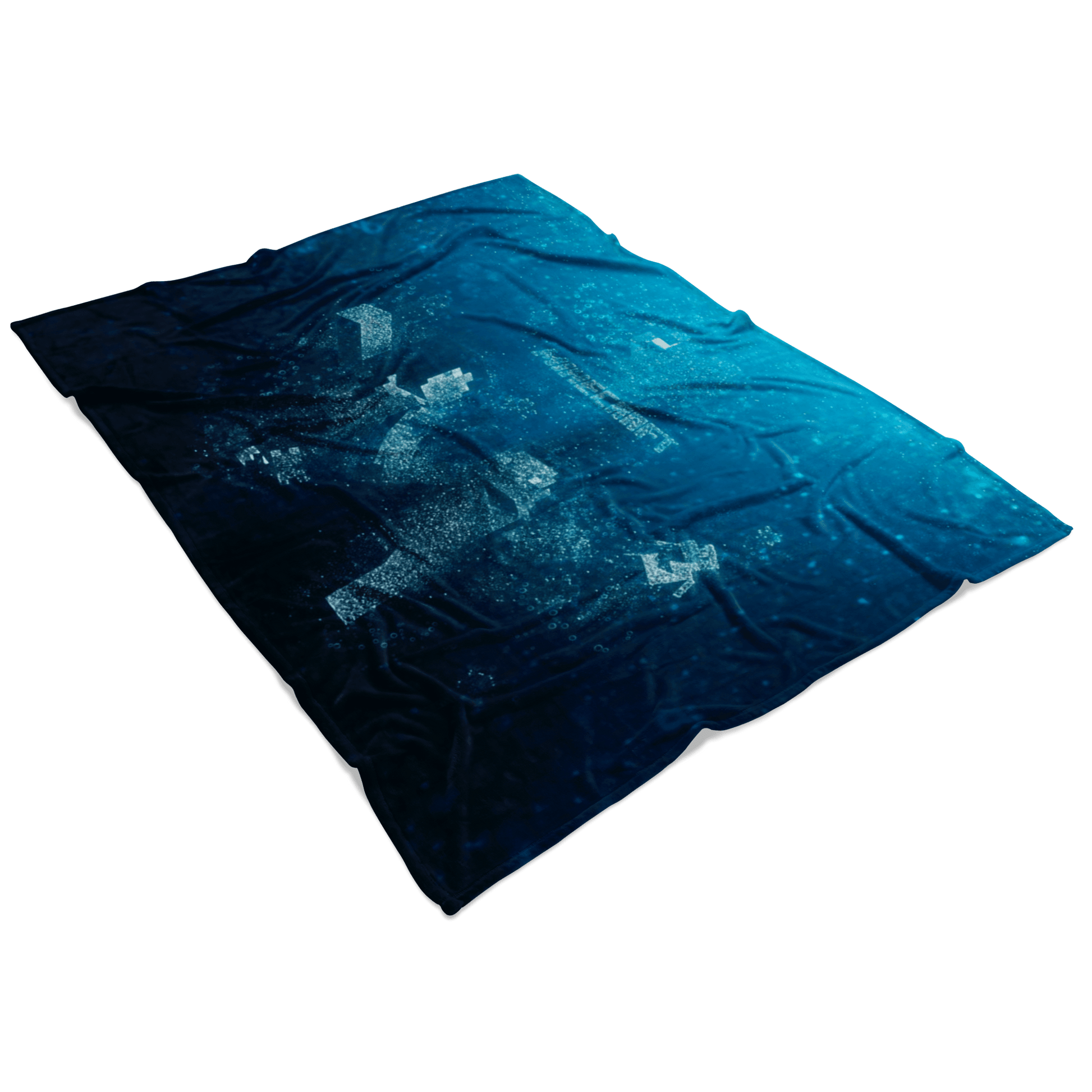 Minecraft Fleece Blanket Minecraft Love Bubbles Blue Blanket - Lusy Store