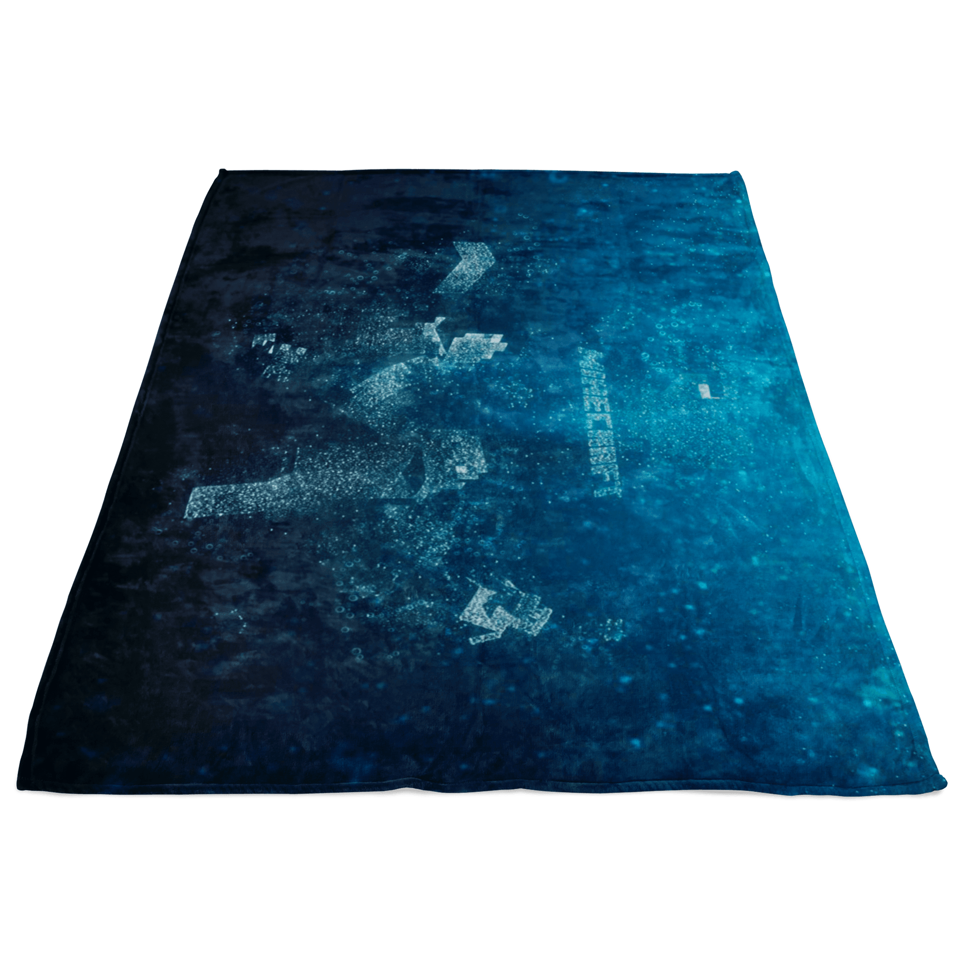 Minecraft Fleece Blanket Minecraft Love Bubbles Blue Blanket - Lusy Store