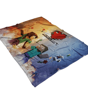 Minecraft Fleece Blanket Minecraft Love Champions Colorful Blanket - Lusy Store