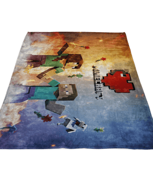 Minecraft Fleece Blanket Minecraft Love Champions Colorful Blanket - Lusy Store