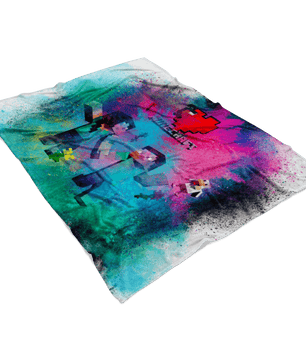 Minecraft Fleece Blanket Minecraft Love Color Dust Blue Blanket Warm And Super Comfortable Best Gift For Kids - Lusy Store