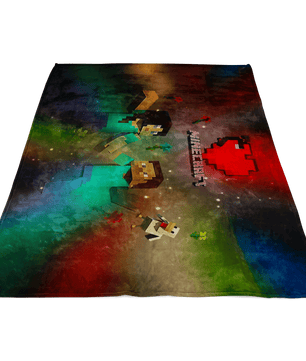 Minecraft Fleece Blanket Minecraft Love Colorful Blanket Warm And Super Comfortable Best Gift For Kids LS0717 - Lusy Store