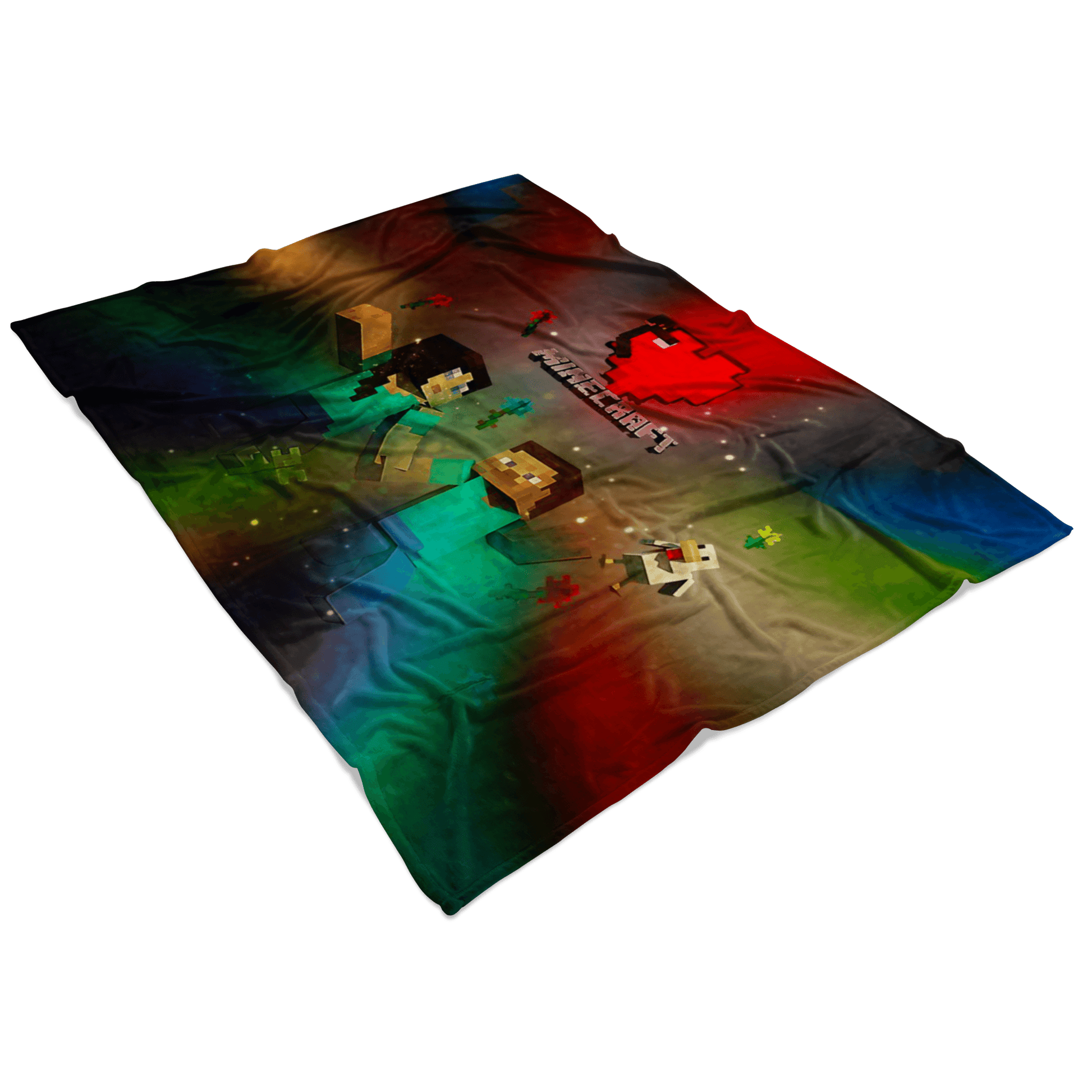 Minecraft Fleece Blanket Minecraft Love Colorful Blanket Warm And Super Comfortable Best Gift For Kids LS0717 - Lusy Store
