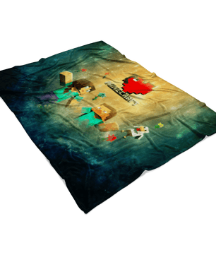 Minecraft Fleece Blanket Minecraft Love Colorful Blanket Warm And Super Comfortable Best Gift For Kids LS0738 - Lusy Store