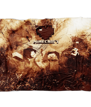 Minecraft Fleece Blanket Minecraft Love Grunge Black Blanket - Lusy Store
