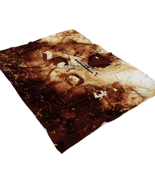 Minecraft Fleece Blanket Minecraft Love Grunge Black Blanket - Lusy Store