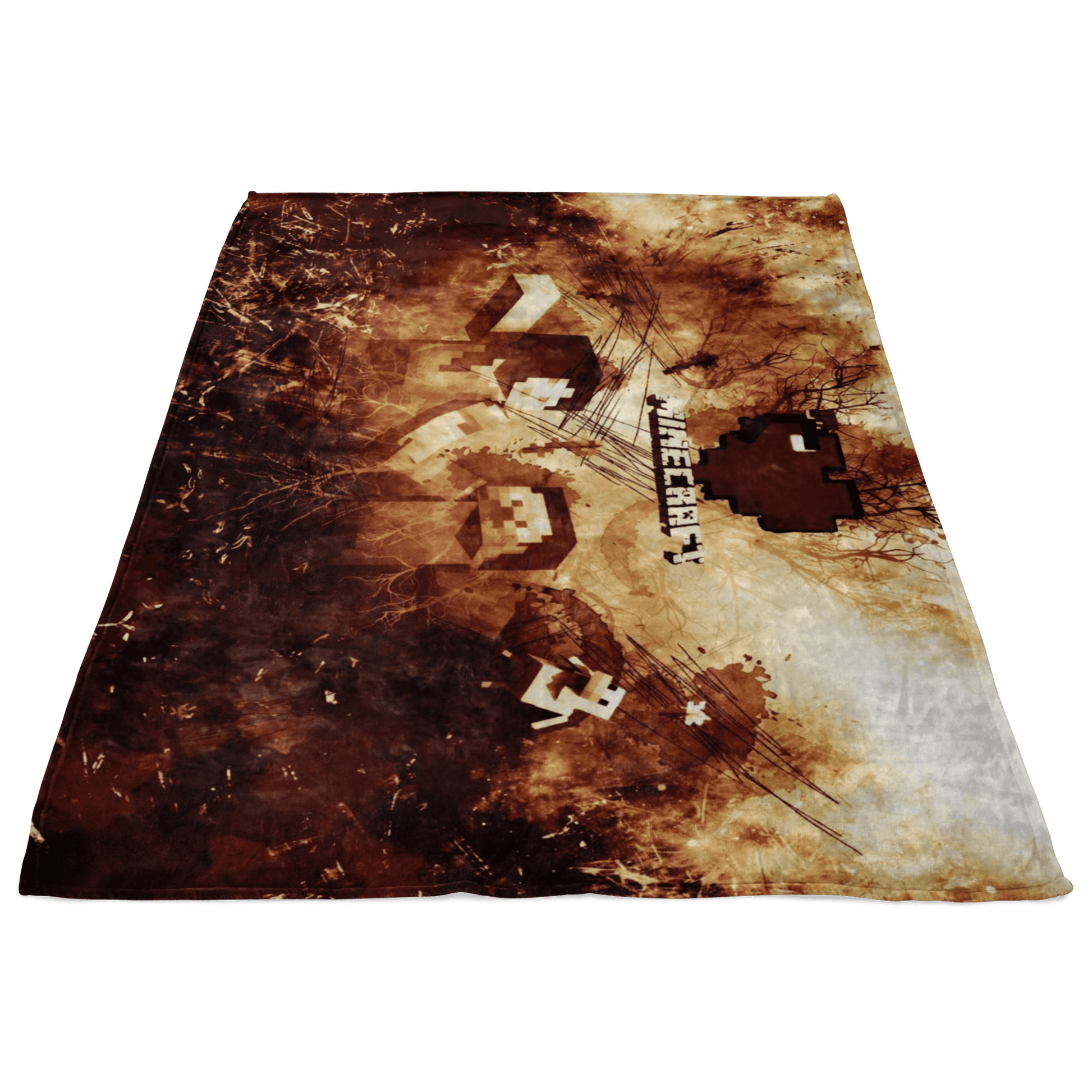Minecraft Fleece Blanket Minecraft Love Grunge Black Blanket - Lusy Store