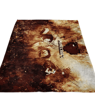 Minecraft Fleece Blanket Minecraft Love Grunge Black Blanket - Lusy Store