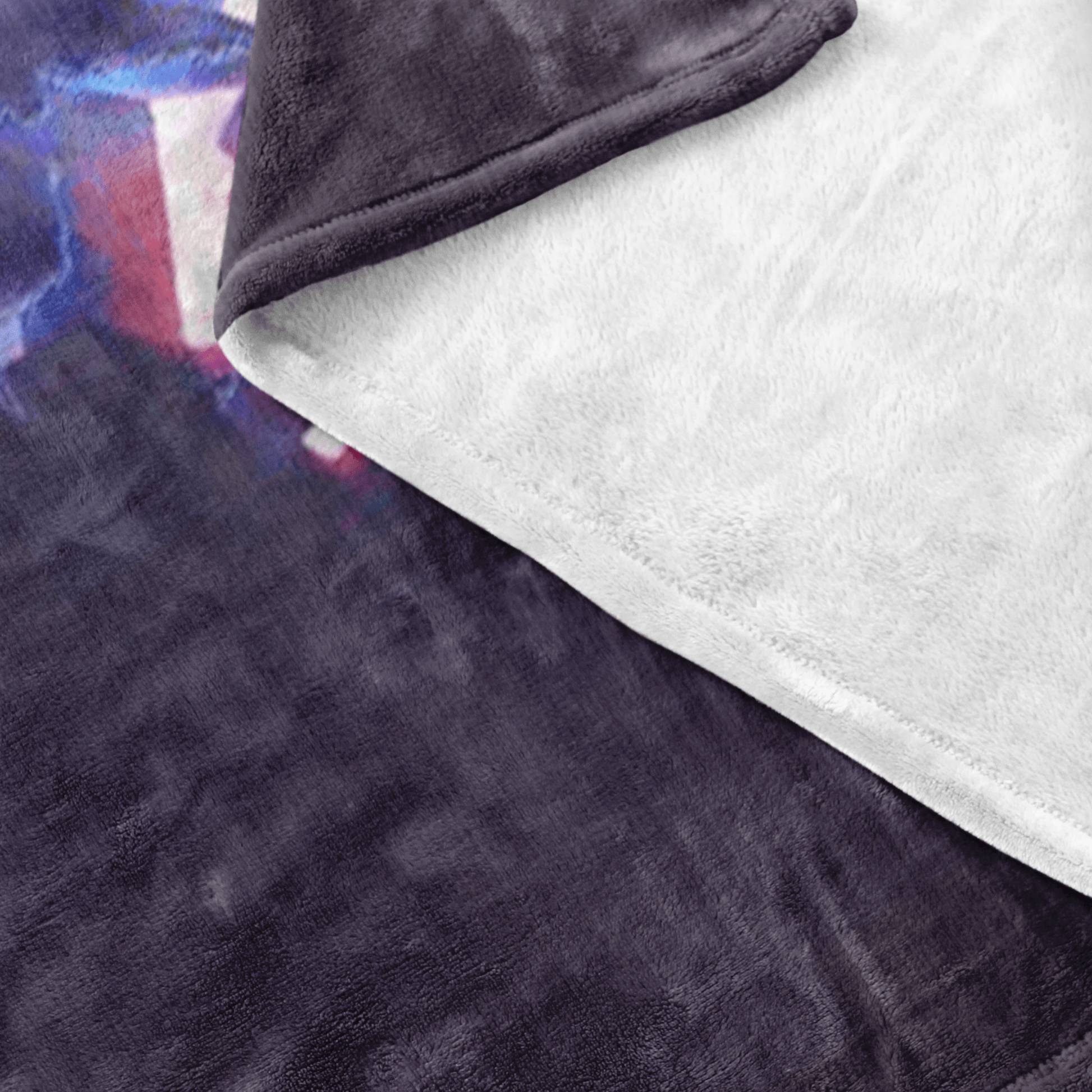 Minecraft Fleece Blanket Minecraft Love Hologram Black Blanket - Lusy Store