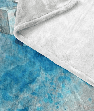 Minecraft Fleece Blanket Minecraft Love Pencil Watercolor White Blanket - Lusy Store