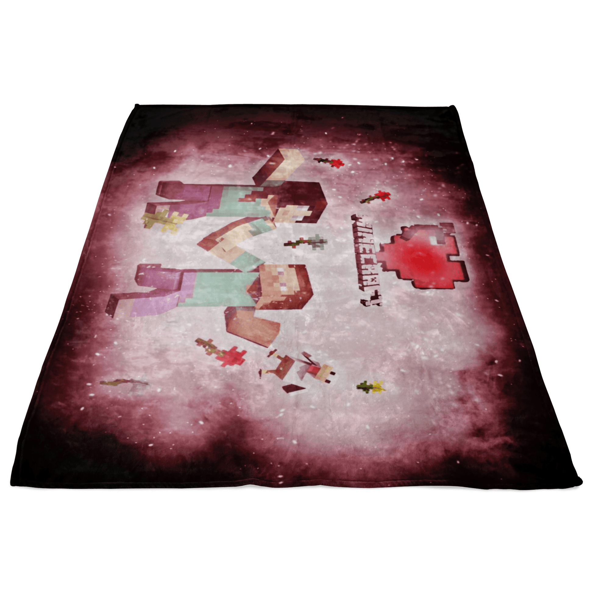 Minecraft Fleece Blanket Minecraft Love Pink Blanket LS0780 - Lusy Store