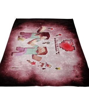 Minecraft Fleece Blanket Minecraft Love Pink Blanket LS0780 - Lusy Store