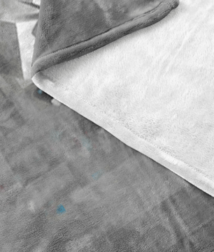 Minecraft Fleece Blanket Minecraft Love Pixels Grey Blanket - Lusy Store
