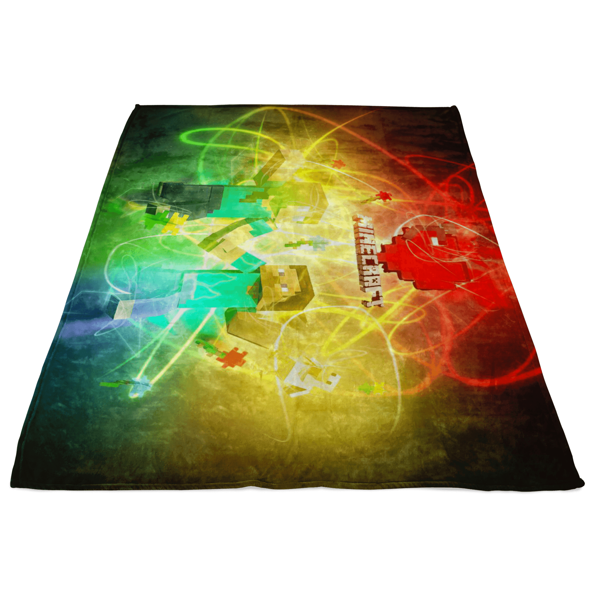 Minecraft Fleece Blanket Minecraft Love Plasma Colorful Blanket - Lusy Store