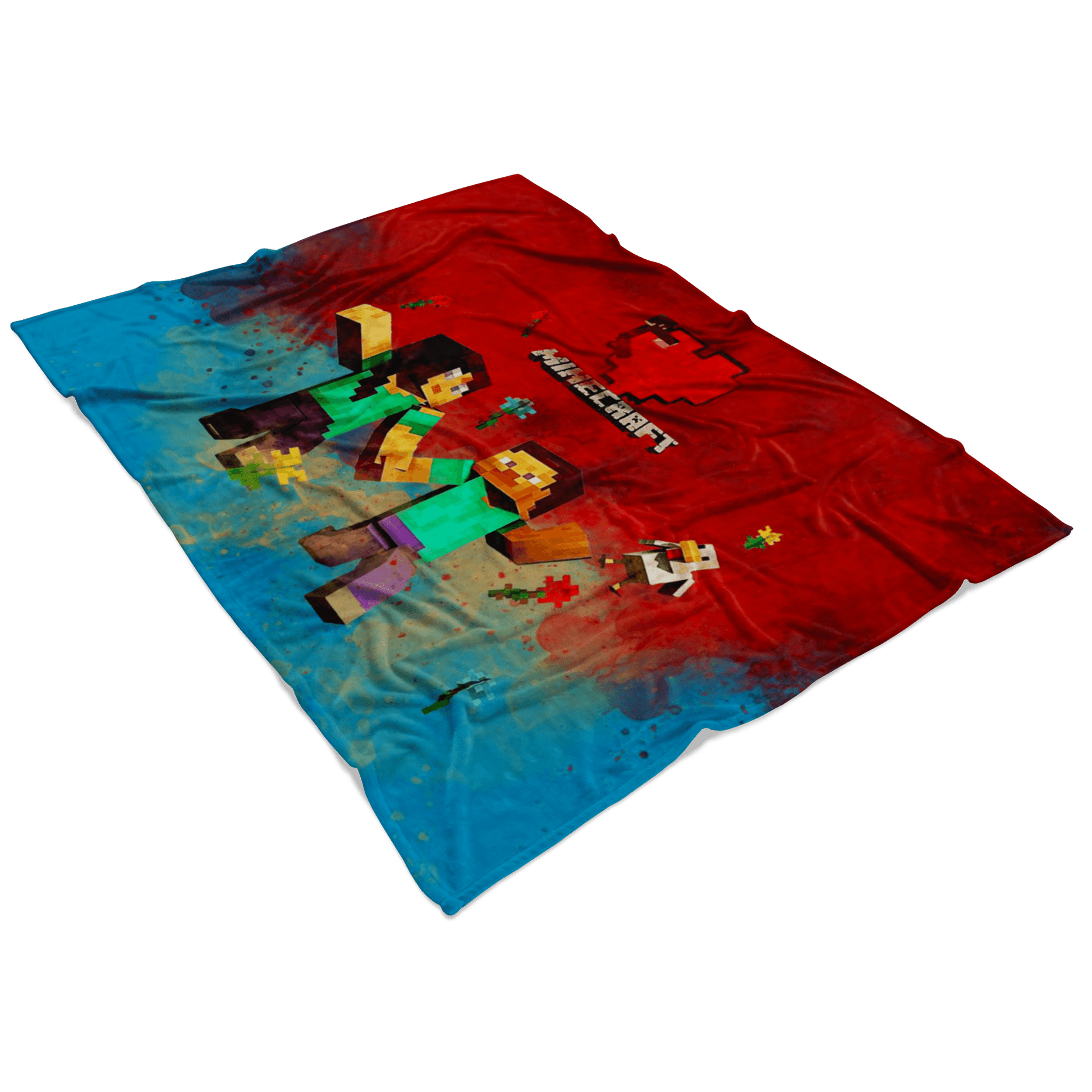 Minecraft Fleece Blanket Minecraft Love Red Blanket LS0800 - Lusy Store