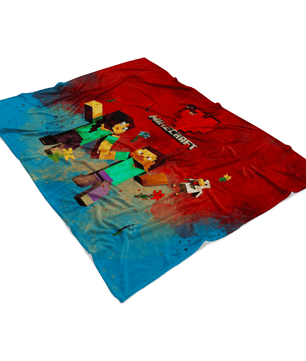 Minecraft Fleece Blanket Minecraft Love Red Blanket LS0800 - Lusy Store