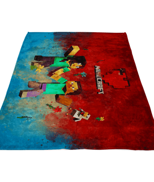 Minecraft Fleece Blanket Minecraft Love Red Blanket LS0800 - Lusy Store