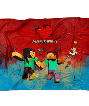 Minecraft Fleece Blanket Minecraft Love Red Blanket LS0800 - Lusy Store