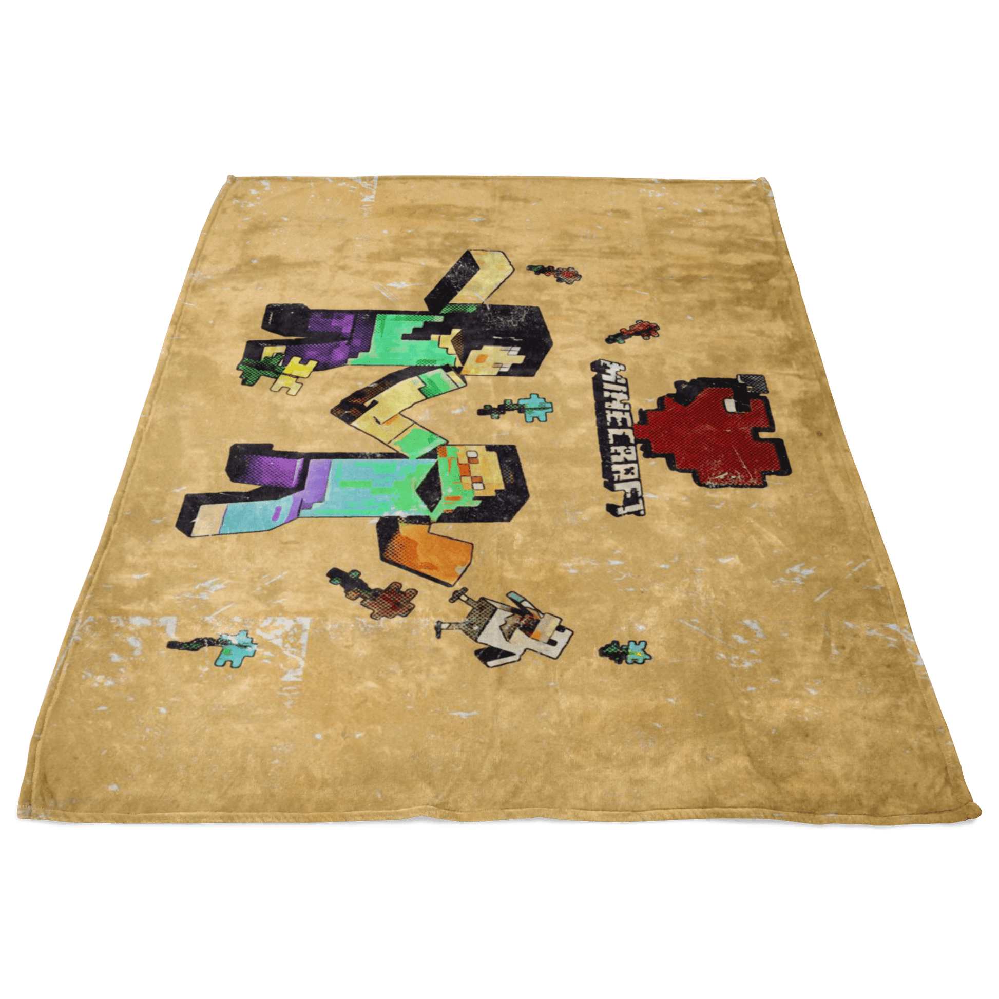 Minecraft Fleece Blanket Minecraft Love Yellow Blanket LS0745 - Lusy Store