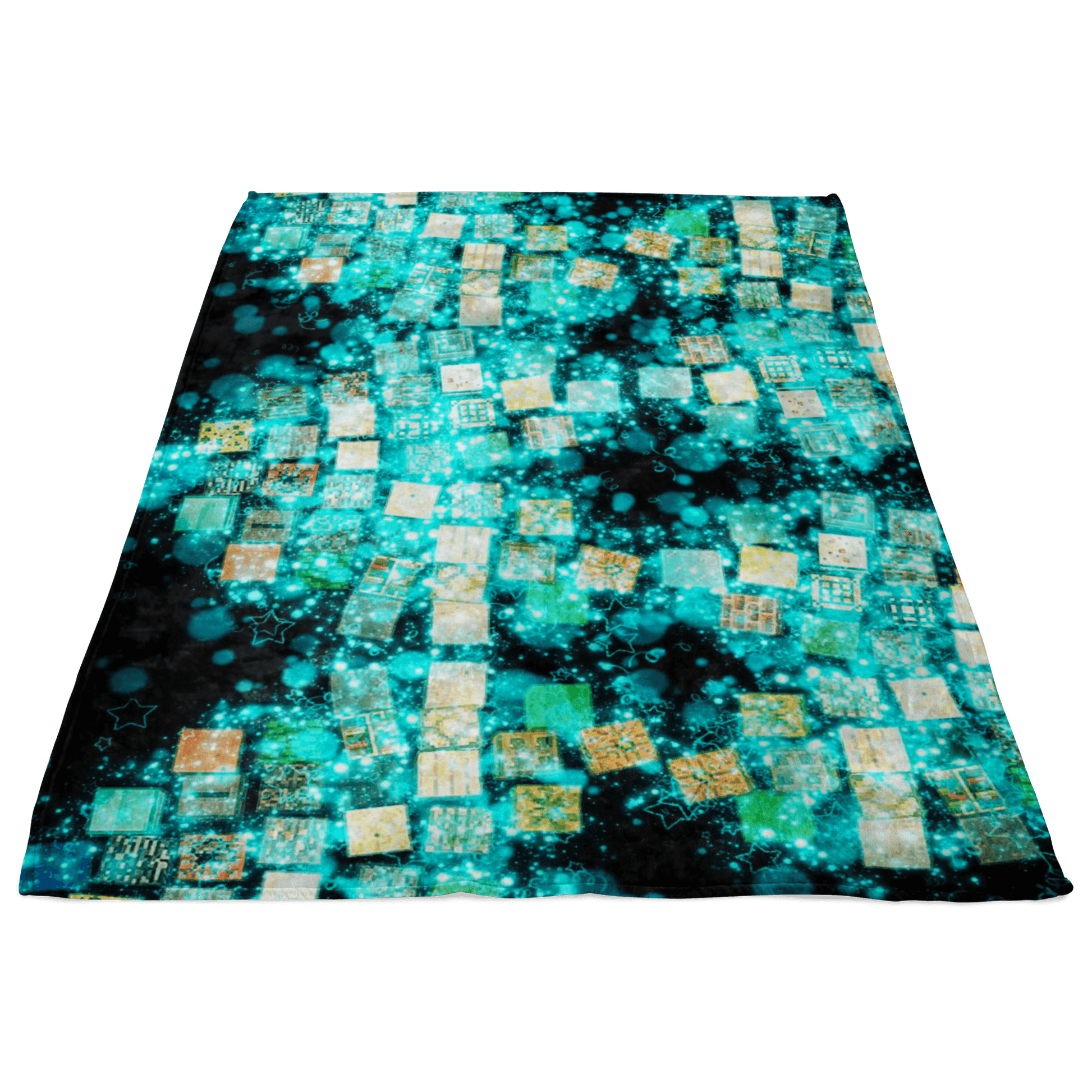 Minecraft Fleece Blanket Minecraft Note Block Blue Blanket - Lusy Store