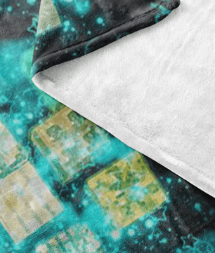 Minecraft Fleece Blanket Minecraft Note Block Blue Blanket - Lusy Store