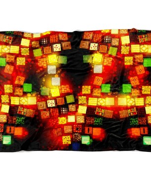 Minecraft Fleece Blanket Minecraft Note Block Brightum Black Blanket - Lusy Store