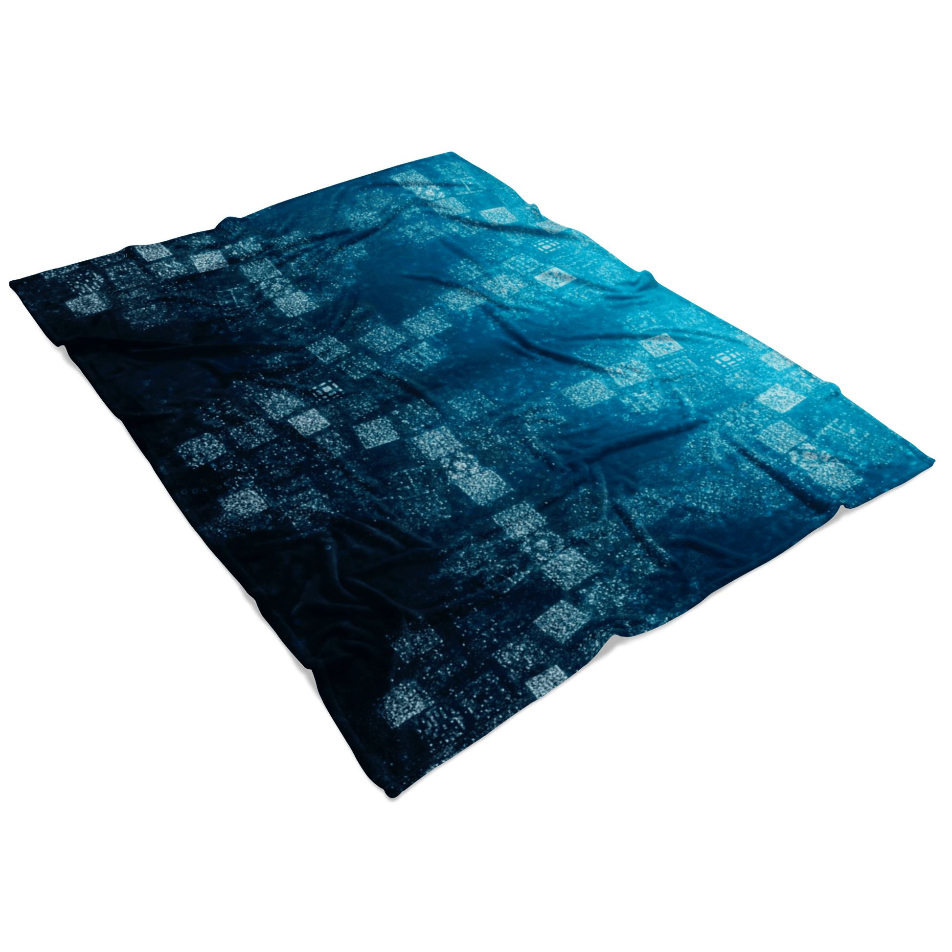 Minecraft Fleece Blanket Minecraft Note Block Bubbles Blue Blanket - Lusy Store