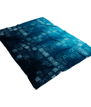 Minecraft Fleece Blanket Minecraft Note Block Bubbles Blue Blanket - Lusy Store