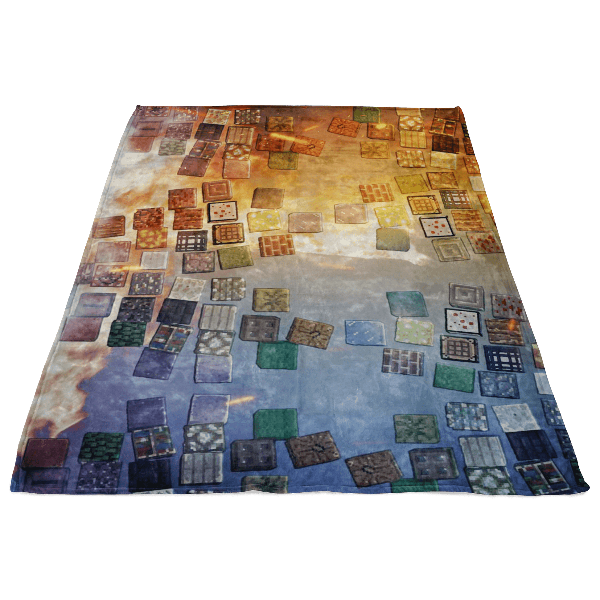 Minecraft Fleece Blanket Minecraft Note Block Champions Colorful Blanket - Lusy Store
