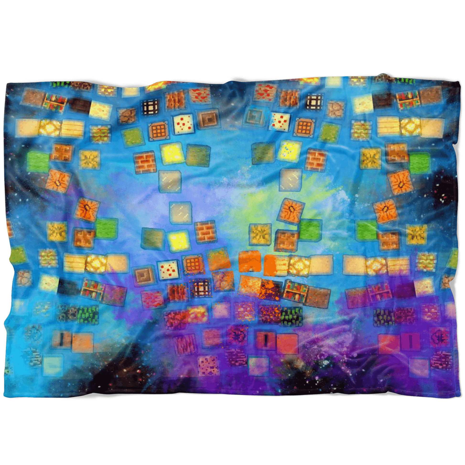 Minecraft Fleece Blanket Minecraft Note Block Color Festival Colorful Blanket - Lusy Store