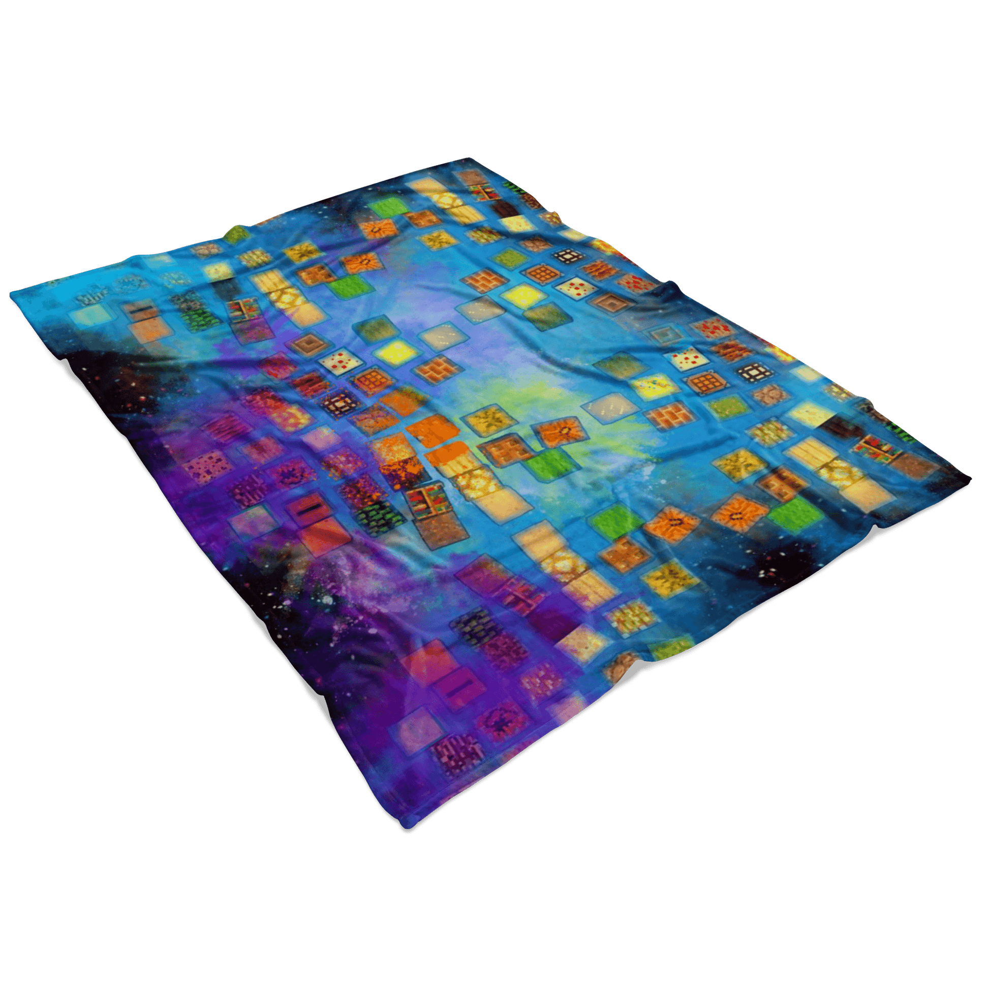 Minecraft Fleece Blanket Minecraft Note Block Color Festival Colorful Blanket - Lusy Store