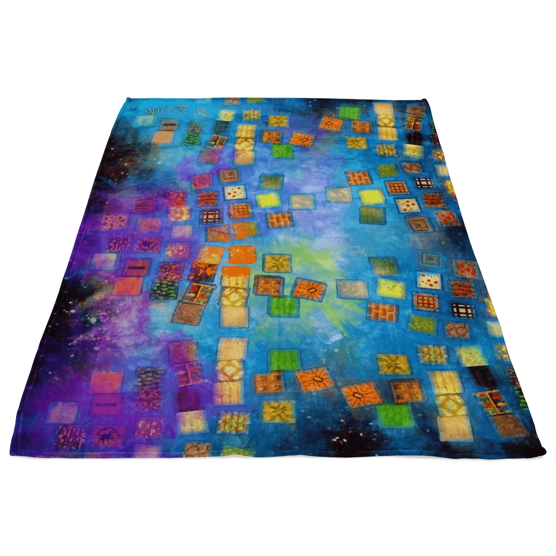 Minecraft Fleece Blanket Minecraft Note Block Color Festival Colorful Blanket - Lusy Store