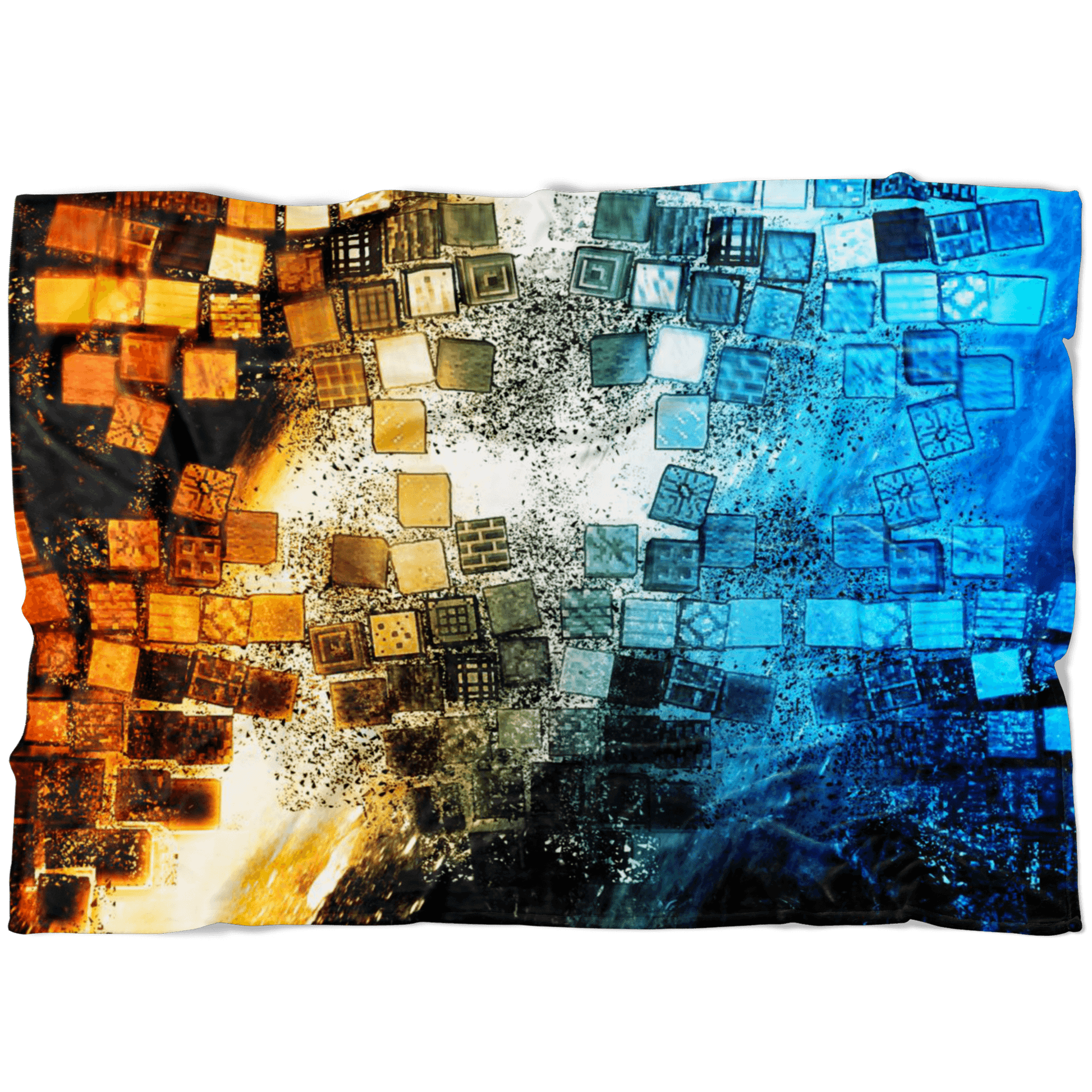 Minecraft Fleece Blanket Minecraft Note Block Commando Black Blanket - Lusy Store