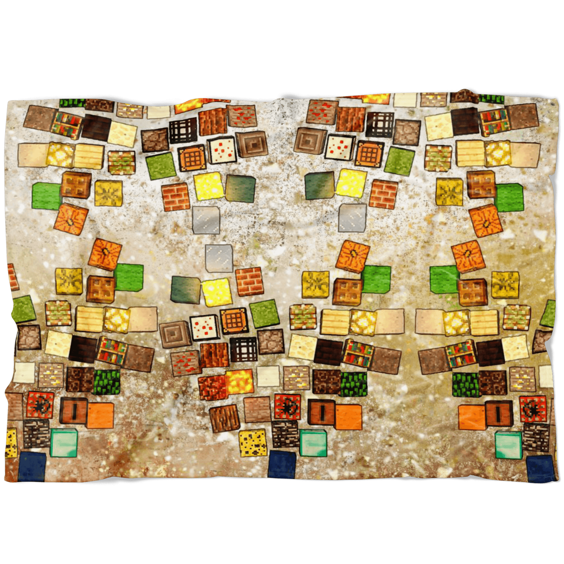 Minecraft Fleece Blanket Minecraft Note Block Cortisol Brown Blanket - Lusy Store