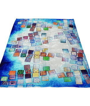 Minecraft Fleece Blanket Minecraft Note Block Electric Blue Blanket - Lusy Store