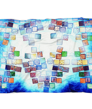 Minecraft Fleece Blanket Minecraft Note Block Electric Blue Blanket - Lusy Store